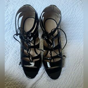 Manolo Blahnik Black Strappy Women's Shoes